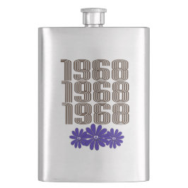 1968 Fredstecken Hippie Flower Power Lila Fickplunta