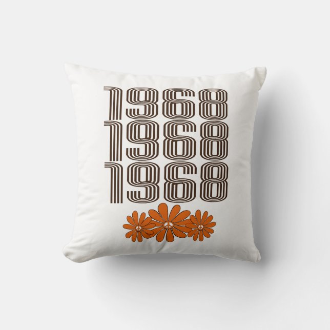 1968-Fredsteckenets Orange, diskettenhet Kudde (Framsida)