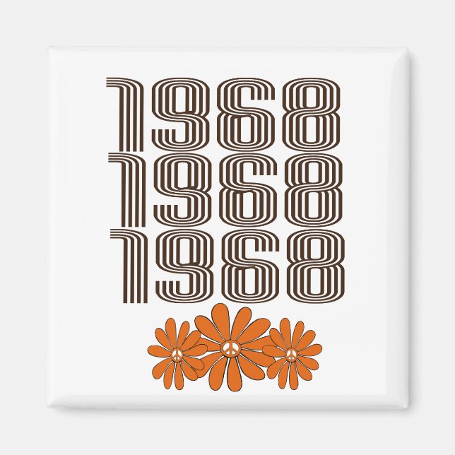 1968-Fredsteckenets Orange, diskettenhet Magnet (Framsidan)