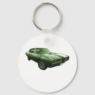 1968 GTO-muskelbil Nyckelring