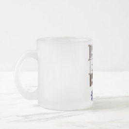 1968 Hippie Flower Power Fredstecken Aqua Lila Frostad Glasmugg