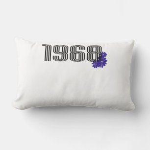 1968 Höfteffektsfull Lila för Fredstecken Lumbarkudde
