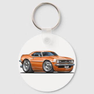 1968 Kamaros Orange-vita bil Nyckelring