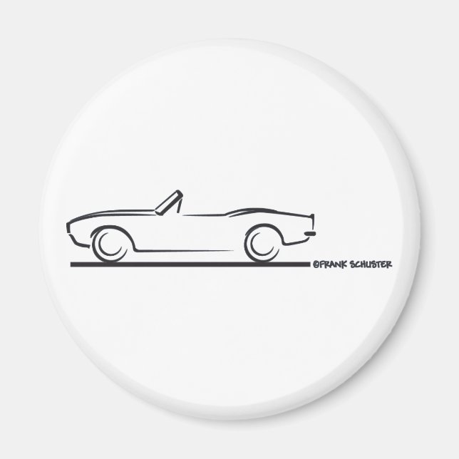 1968 Konvertibelt kameraband Magnet (Framsidan)