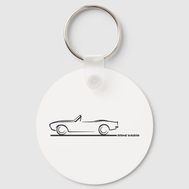 1968 Konvertibelt kameraband Nyckelring (Framsida)