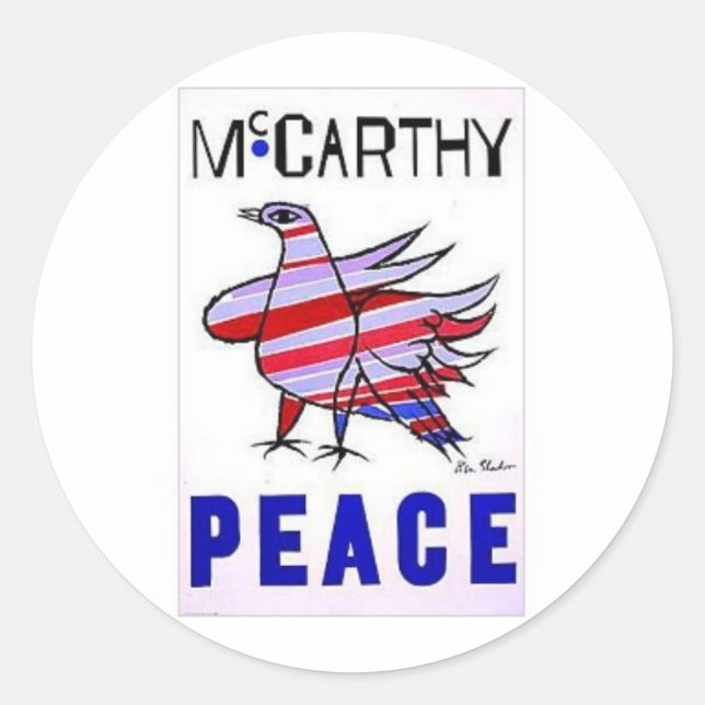1968 McCarthy Runt Klistermärke (Framsida)
