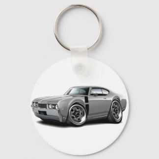 1968 Olds 442 Grått-Black Car Nyckelring