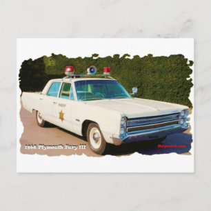 1968 Plymouth Fury III Vykort