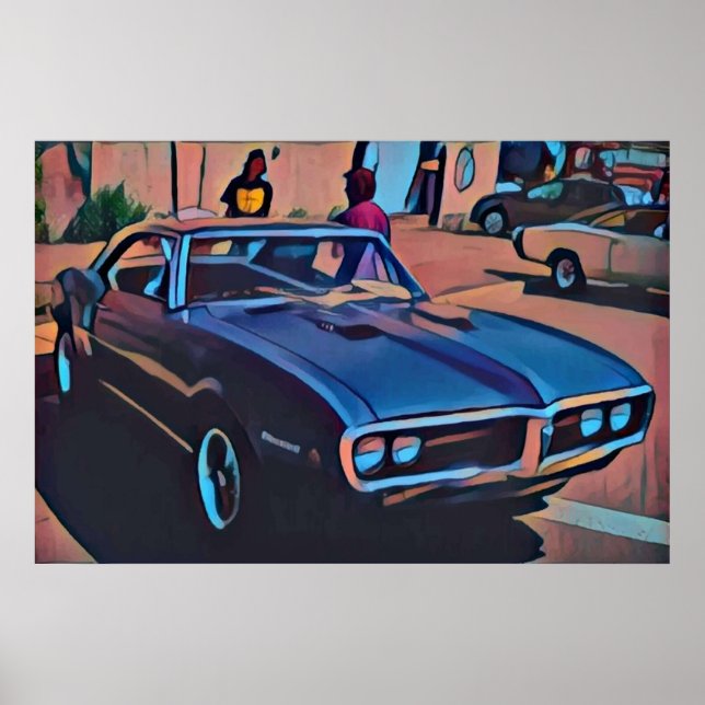 1968 Pontiac Firebird Poster (Framsidan)