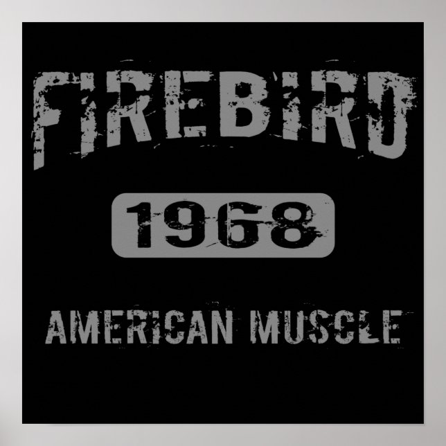 1968 Poster i Firebird American Muscle (Framsidan)