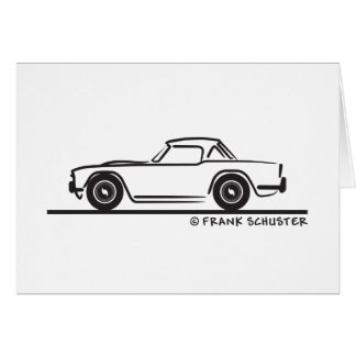 1968 Triumph TR4 Softtop Hälsningskort
