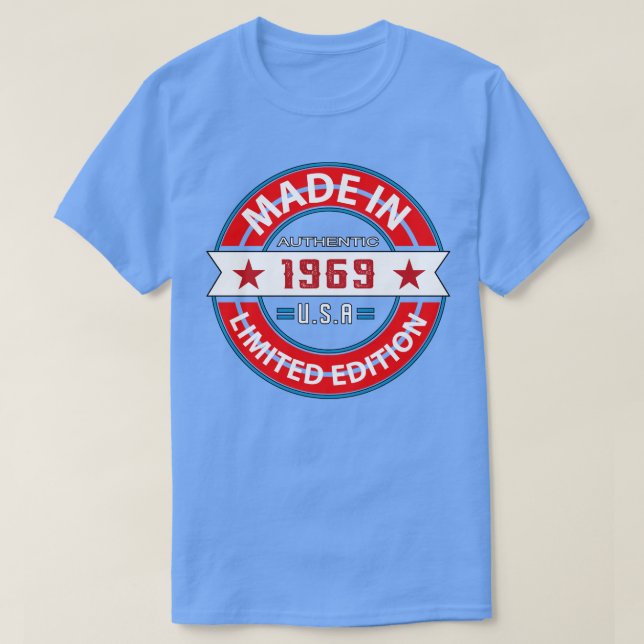 1969 54 år t shirt (Design framsida)