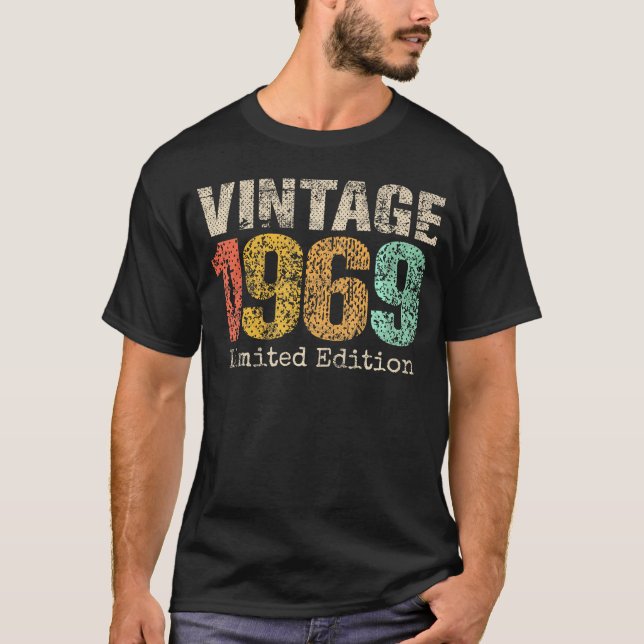 1969 55:e födelsedagen 55 år gammal för t shirt (Framsida)