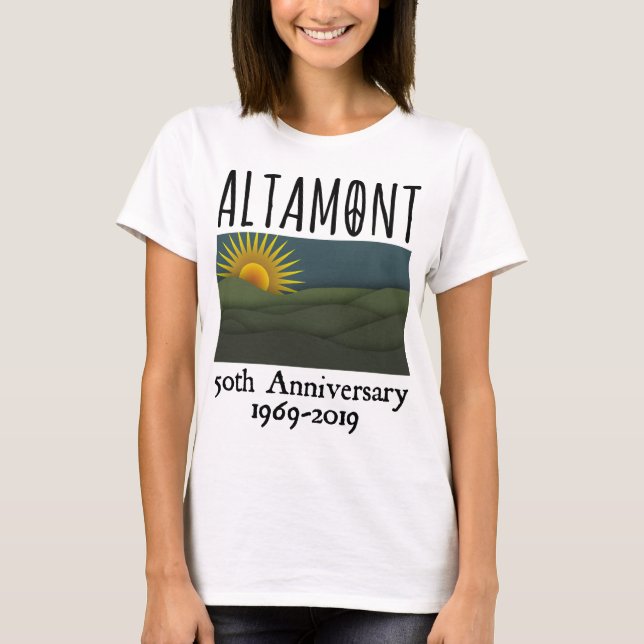 1969 års Altamont Speedway Free Concert 1969 T Shirt (Framsida)