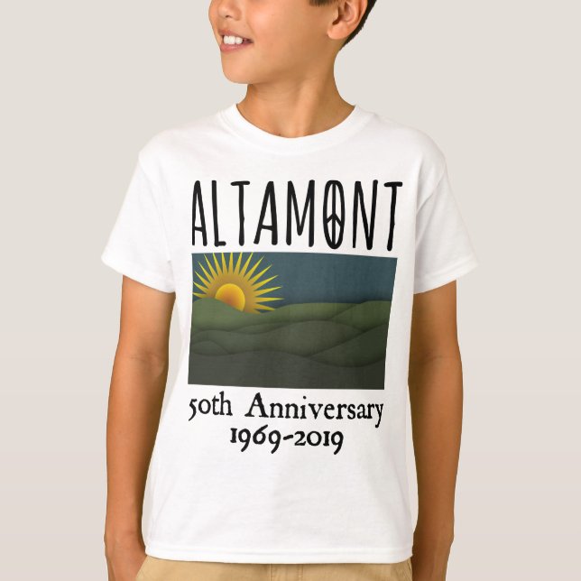 1969 års Altamont Speedway Free Concert 1969 T Shirt (Framsida)