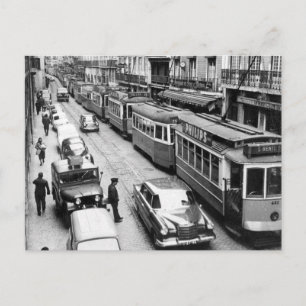 1969 års vykort i Lissabon Portugal