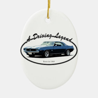 1969 BLÅTT FÖR CAMARO YENKO JULGRANSPRYDNAD KERAMIK