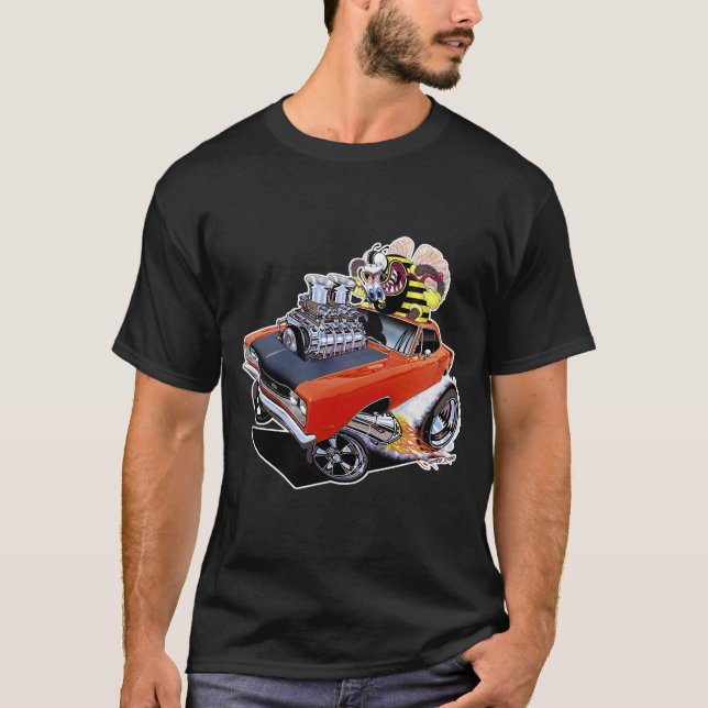1969 Born till Buzz Toppen Bee T Shirt (Framsida)