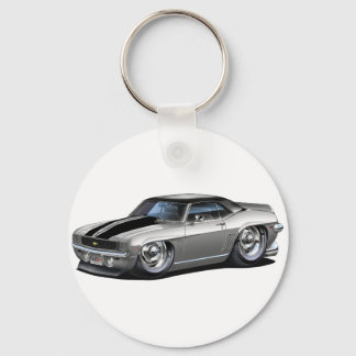 1969 Camaro Grått-Black Car Nyckelring