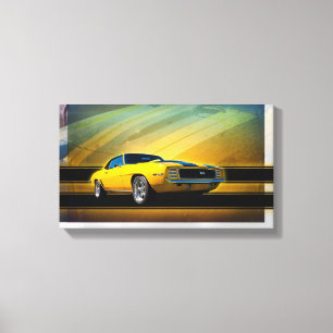 1969 Camaro S Wrapped Canvas