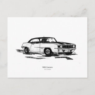 1969 Camaro Vykort