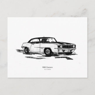 1969 Camaro Vykort