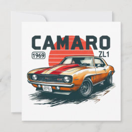 1969 Camaro ZL1 Julkort