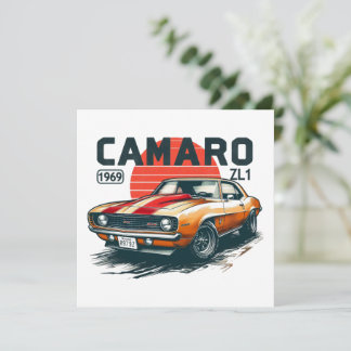 1969 Camaro ZL1 Julkort