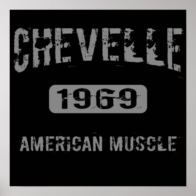 1969 Chevelle American Muscle Poster (Framsidan)
