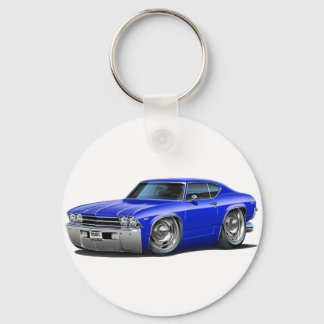 1969 Chevelle Blue Car Nyckelring