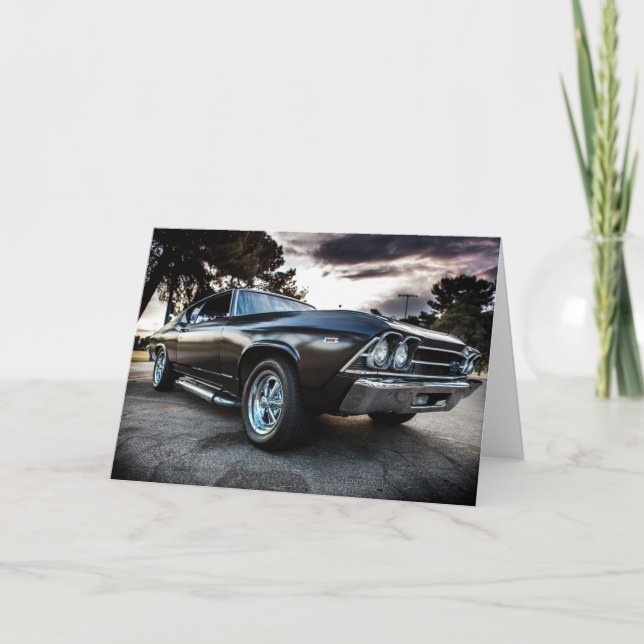 1969 Chevelle-fotografi Kort (Framsida)