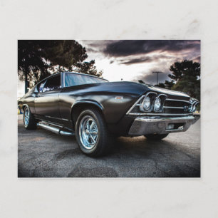 1969 Chevelle-fotografi Vykort