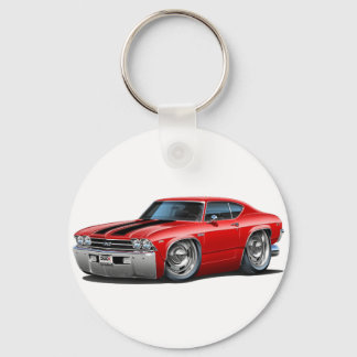 1969 Chevelle Red-Black Car Nyckelring