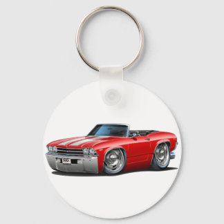 1969 Chevelle Red-White, konvertibel Nyckelring