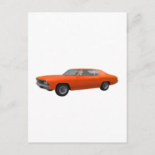 1969 Chevelle SS: Avsluta orange Vykort