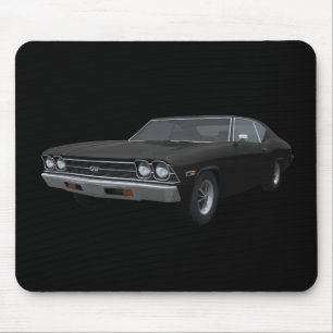 1969 Chevelle SS: Black Avsluta: Mousepad Musmatta