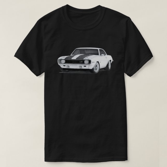 1969 Chevrolet Camaro Z28 Teckning Classic T-Shirt (Design framsida)