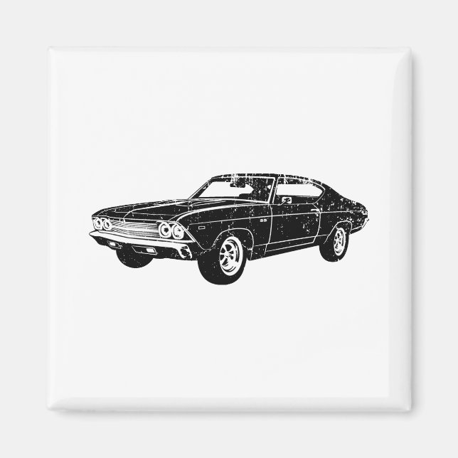 1969 Chevrolet Chevelle 396 SS Magnet (Framsidan)