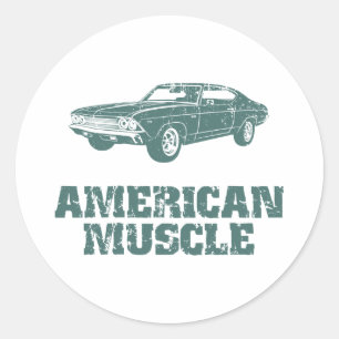 1969 Chevrolet Chevelle 396 SS Runt Klistermärke