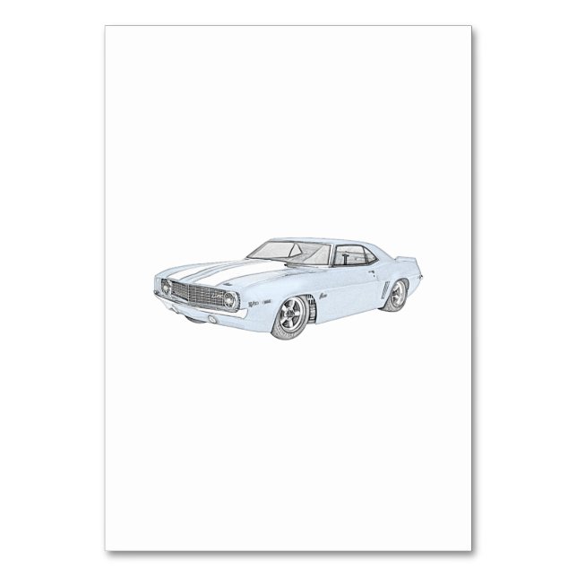 1969 Chevy Camaro Bordsnummer (Framsidan)