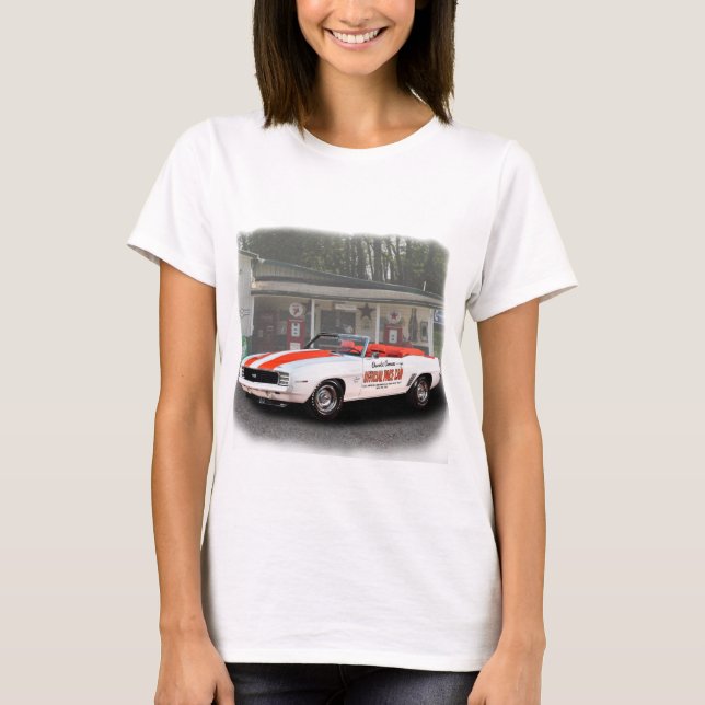1969 Chevy Camaro Pace Car T Shirt (Framsida)