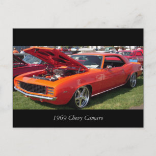1969 Chevy Camaro Vykort