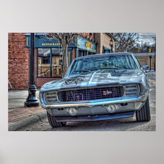 1969 Chevy Camaro Z/28 i HDR Poster (Framsidan)