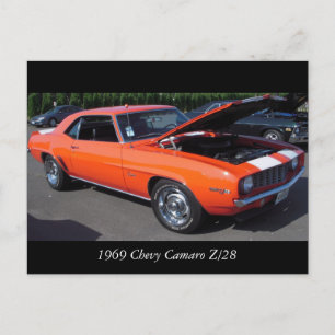 1969 Chevy Camaro Z/28 Vykort