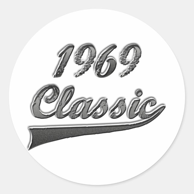 1969 Classic Runt Klistermärke (Framsida)