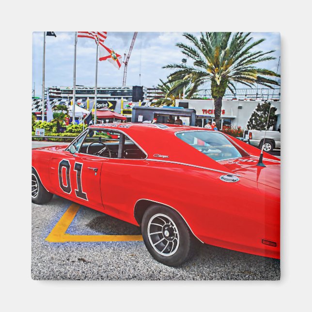 1969 Dodge Charger General Lee Shop Magnet (Framsidan)