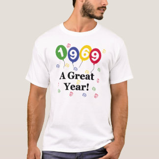 1969 en födelsedag för underbart år t shirt