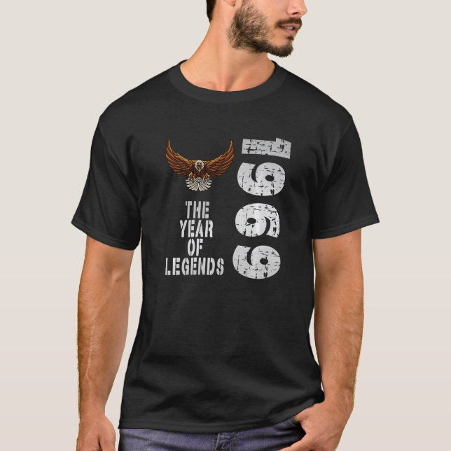 1969 Födelseår 1969 Legendfödelseår T Shirt (Framsida)