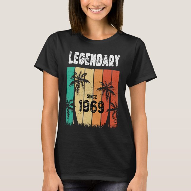1969 Födelsedag 53:e födelsedagen T Shirt (Framsida)
