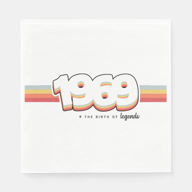 1969 Förklaringarnas födelse Pappersservett (Framsidan)